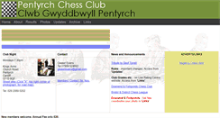 Desktop Screenshot of pentyrchchess.co.uk